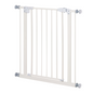 74-80cm Adjustable Metal Pet Gate with Auto-Close Door – White